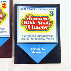 Jensen Bible Study Charts Complete Set Volume 1 2 3 Lot 228 Transparency Masters