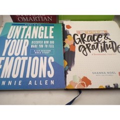Christian Book Lot Jennie Allen Stormie Omartian Foundations Bible Study 4 Books