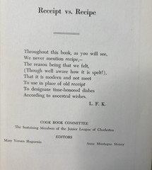1950 Charleston Receipts Cookbook Vtg 1986 Reprint Junior League Spiral Southern
