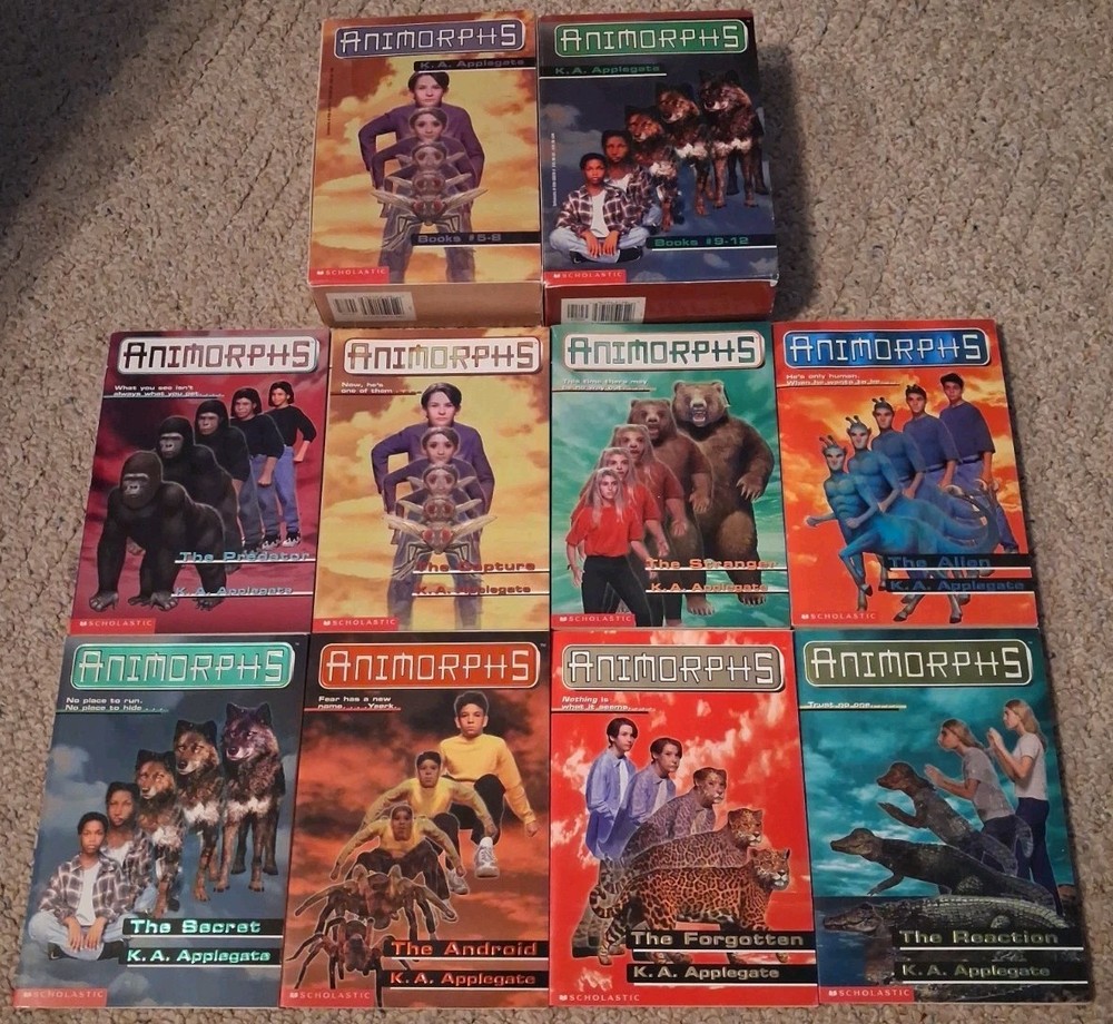 2x Sets- Animorphs Series Books 5-12 Box Set K A Applegate Paperback Scholastic