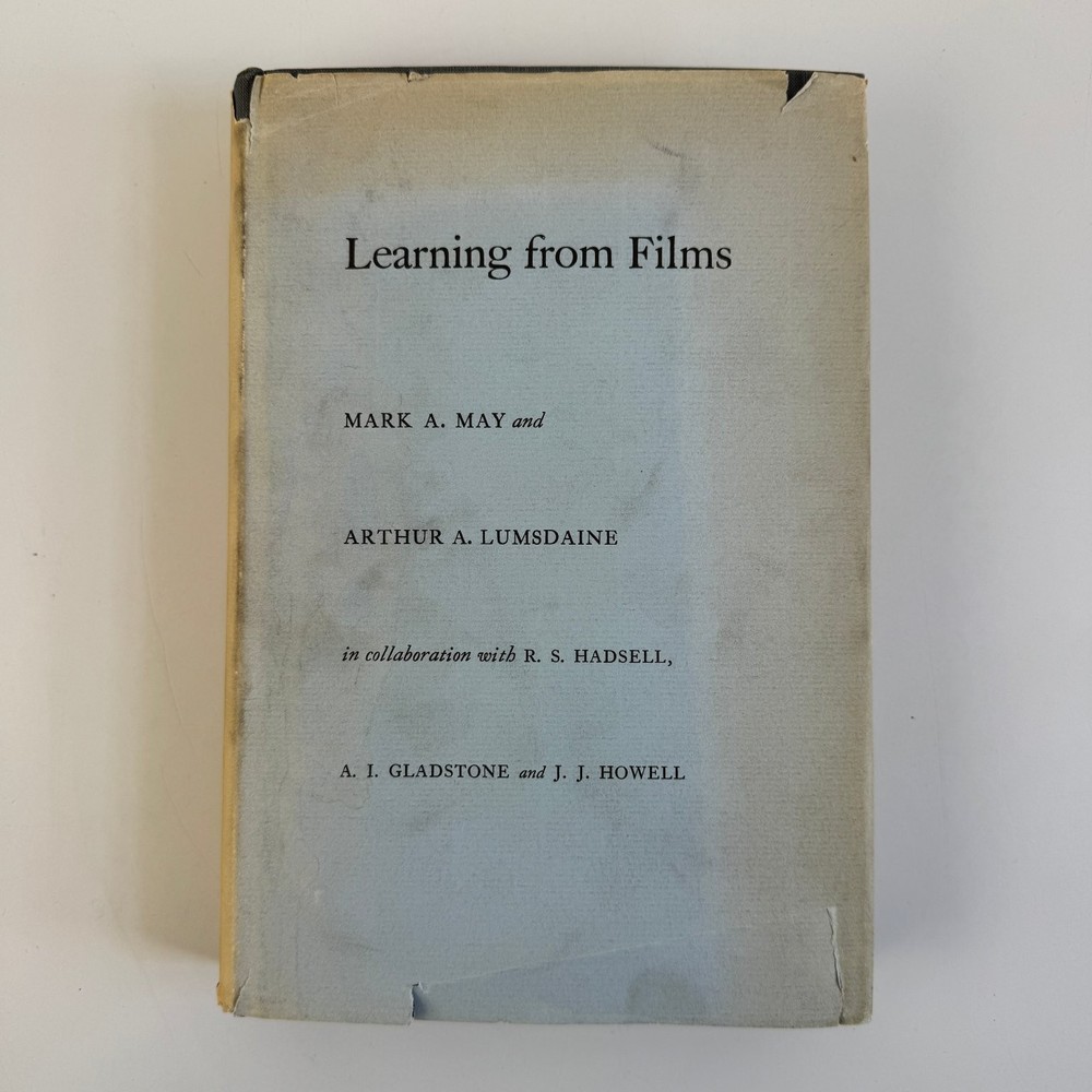 Learning from Films May Lumsdaine 1958 First Edition Yale University Press