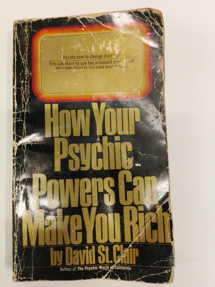 How Your Psychic Powers Can Make You Rich by David St Clair (1975) RARE SECRETS