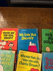 Peanuts Charlie Brown Book Lot of 19 Vintage 1950s 60s 70s Charles Schulz Snoopy