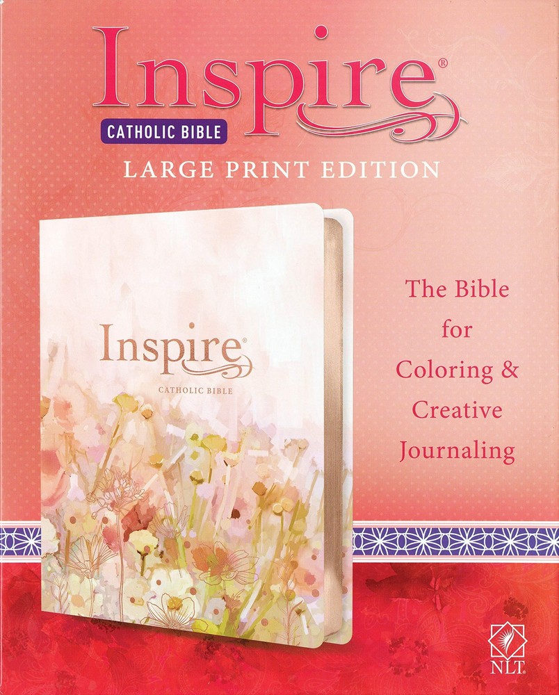 Inspire Catholic Bible NLT Large Print (LeatherLike, Multicolor): The Bible …