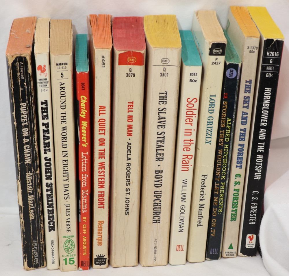 Lot of 12 Vintage Paperbacks, 1960s Copyrights, No Duplicates, B529