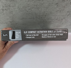 2015 KJV Compact UltraThin Bible for Teens Black & Silver Leather Touch by B&H