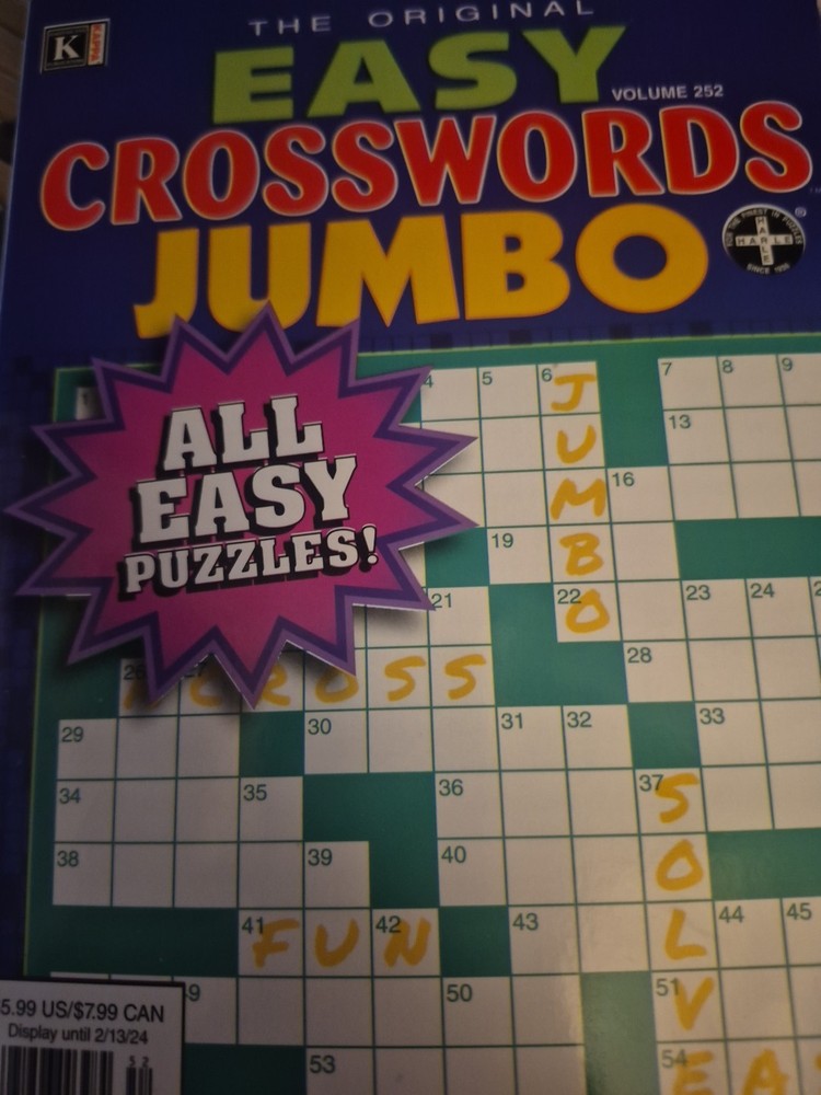 The Original Easy Crosswords Jumbo Volume 252