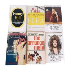 Vintage Pulp Erotica Lot of 6 Adult Paperbacks 60s & 80s, Fanny Hill, Flea