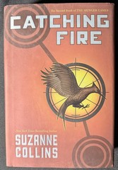 Catching Fire 2009 HC/DJ 1st/12th Suzanne Collins Hand-painted edge SIGNED VG+