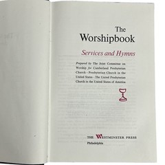 The Worship Book Services & Hymns 1970 Presbyterian Hymnal Liturgies Communion