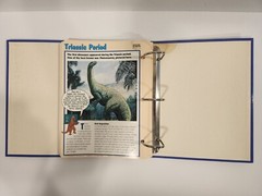 Dinosaur Cards By Newfield Publication 1994. 3 Ring Binder and 83 Pages/Inserts