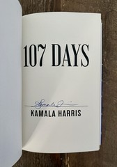 Kamala Harris Vice President SIGNED Hardcover Book 107 Days AUTOGRAPHED
