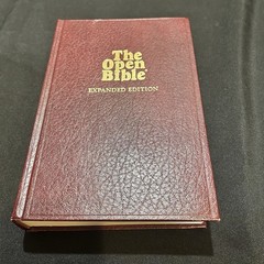 The Open Bible Expanded Edition Holy New American Standard Nelson 1985 Hardcover