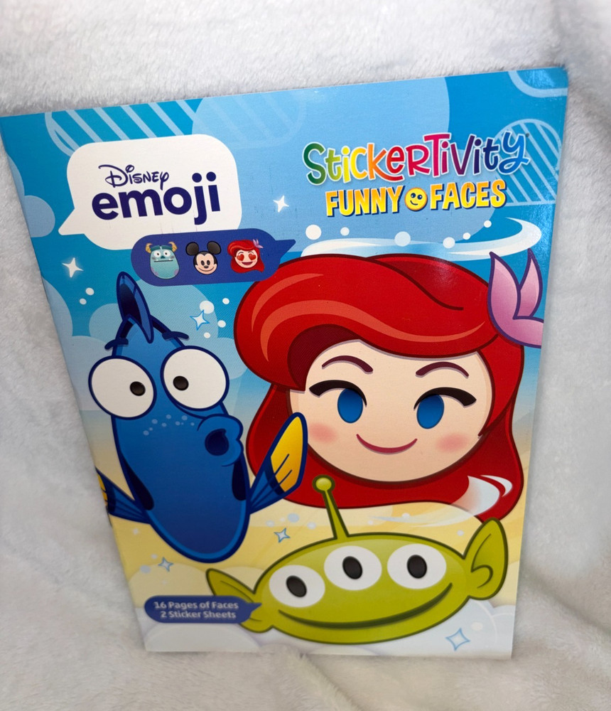 New 2021 Dreamtivity Disney Emoji Stickertivity Funny Face Sticker Activity Book