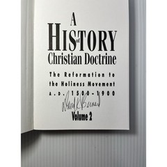 A History of Christian Doctrine: Volume 2 By David K Bernard SIGNED