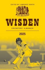 Wisden Cricketers’ Almanack 2025 by Lawrence Booth Hardcover Book