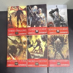 The Witcher 6‑Book Lot by Andrzej Sapkowski Trade Paperback Fantasy Set