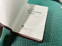 KJV Life Application Genuine Leather Edge Lined Bible