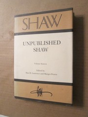 Unpublished Shaw- Shaw Vol. 16 – George Bernard Shaw