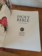 Giant Print Restoration Bible Brown Leather Soft Limited PTL Club MEV