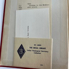 Abraham to the Middle-East Crisis G. Frederick Owen 1957