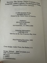 The Savage Nation Compassionate Conservative Speaks Michael Savage 1995 1st Edit