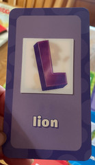 3D Alphabet Flash Cards Think & Blink School Zone, Complete, EXC
