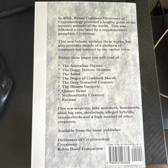 Further Cryptozoology by Ronan Coghlan (2007, Perfect, Unexplained Phenomena)