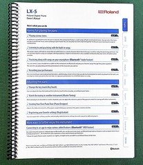Roland LX-5 Owner’s Instruction Manual: 40 Pages & Protective Covers!