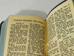 New Testament Pocket Size VTG Bible American Bible Society 1955 Xlnt. 2.75×4.5″