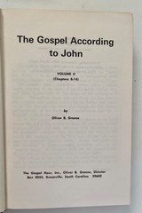 Set 3 THE GOSPEL ACCORDING TO JOHN Vol I II III The Gospel Hour Greene 1966 READ