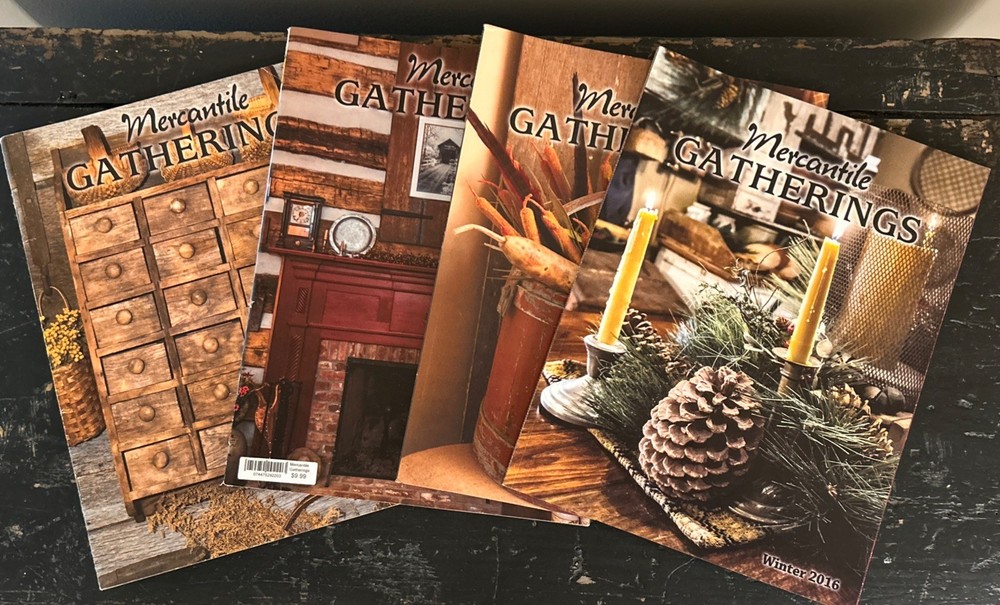 MERCANTILE GATHERINGS MAGAZINES 2016 Lot of 4 – Spring Summer Winter Fall