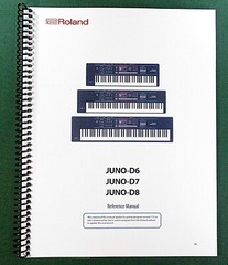 Roland Juno-D6 D7 D8 Reference Manual: 54 Pages & Protective Covers!