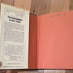 The Porkchoppers by Ross Thomas — 1972 William Morrow HC + Dust Jacket, Vintage