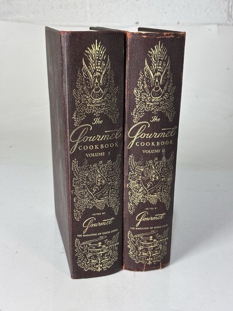 Books Gourmet Cook Books Set Of Two Kitchen Decor Library