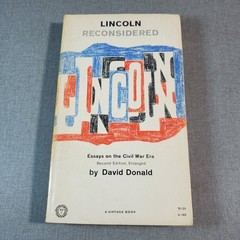 Lincoln Reconsidered David Donald 1956 Second Edition Enlarged Civil War Vintage