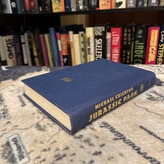 Jurassic Park – Michael Crichton (1990, Hardcover) First Edition/8th Print, G