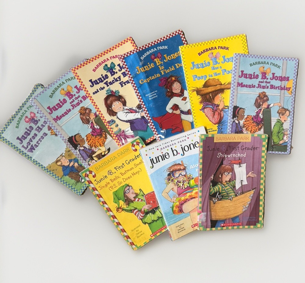 Nine Junie B Jones Books by Barbara Park As Pictured Good Condition