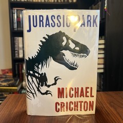 Jurassic Park – Michael Crichton (Hardcover) First Edition/Print, 1st/1st, VG
