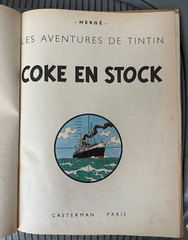 Hergé Tintin Coke en Stock 1st French Edition Danel „REDOUTABLE” Rare