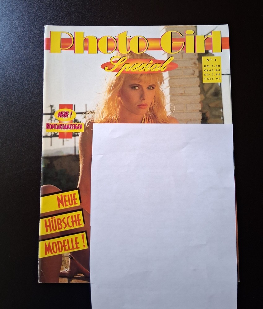 Vintage 1980’s Photo Girl Magazine Issue No. 4 Germany Print Rare Excellent