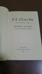 Signed – P.S. I LOVE YOU 1981 PETER SELLERS Michael Sellers Ist Edition HC + DJ