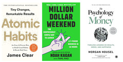 Atomic Habits + Million Dollar Weekend + phychology of money Combo Book Set New