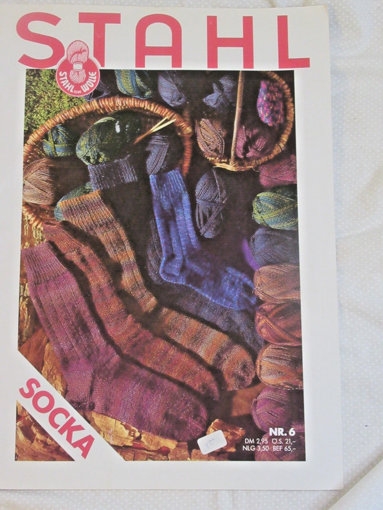 Stahl Wool socka pattern 24 pages instruction book craft