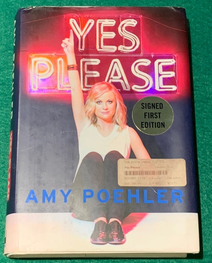 Yes Please by Amy Poehler SIGNED 1st/2nd HC DJ 2014 Essays Memoir