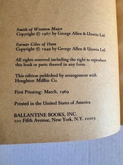 JRR Tolkien Smith of Wootton Major & Farmer Giles of Ham 1st Printing Ballantine