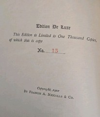 1902 Truth and Fiction By J W Goethe Luxury Edition #15 of 1,000