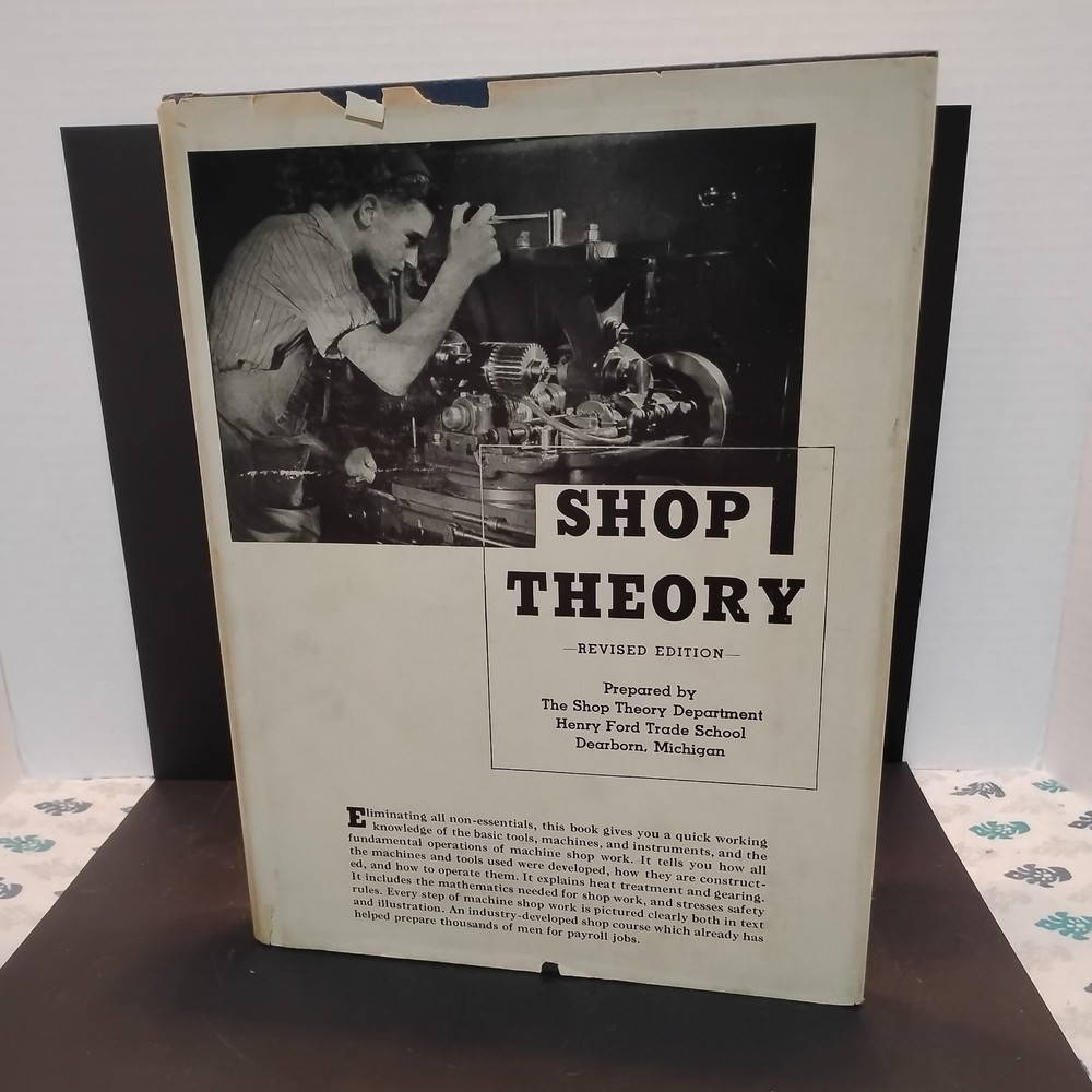 Vintage 1942 Shop Theory Revised Edition Henry Ford Trade School Hardcover Book
