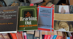 MINISTER’S BIBLE & BOOK LOT J4: 4 Bibles/Theology/History/Reference/Sermons WOW