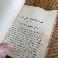 1920s Small Red Book TALES OF SHERLOCK HOLMES Sir A. Conan Doyle Little Luxart